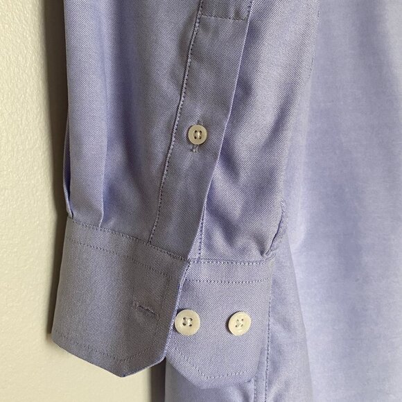 U.S. Polo Assn. Men's Wrinkle-Resistant Shirt, Ice Blue, Size 14 1/2 Neck - Picture 5 of 8